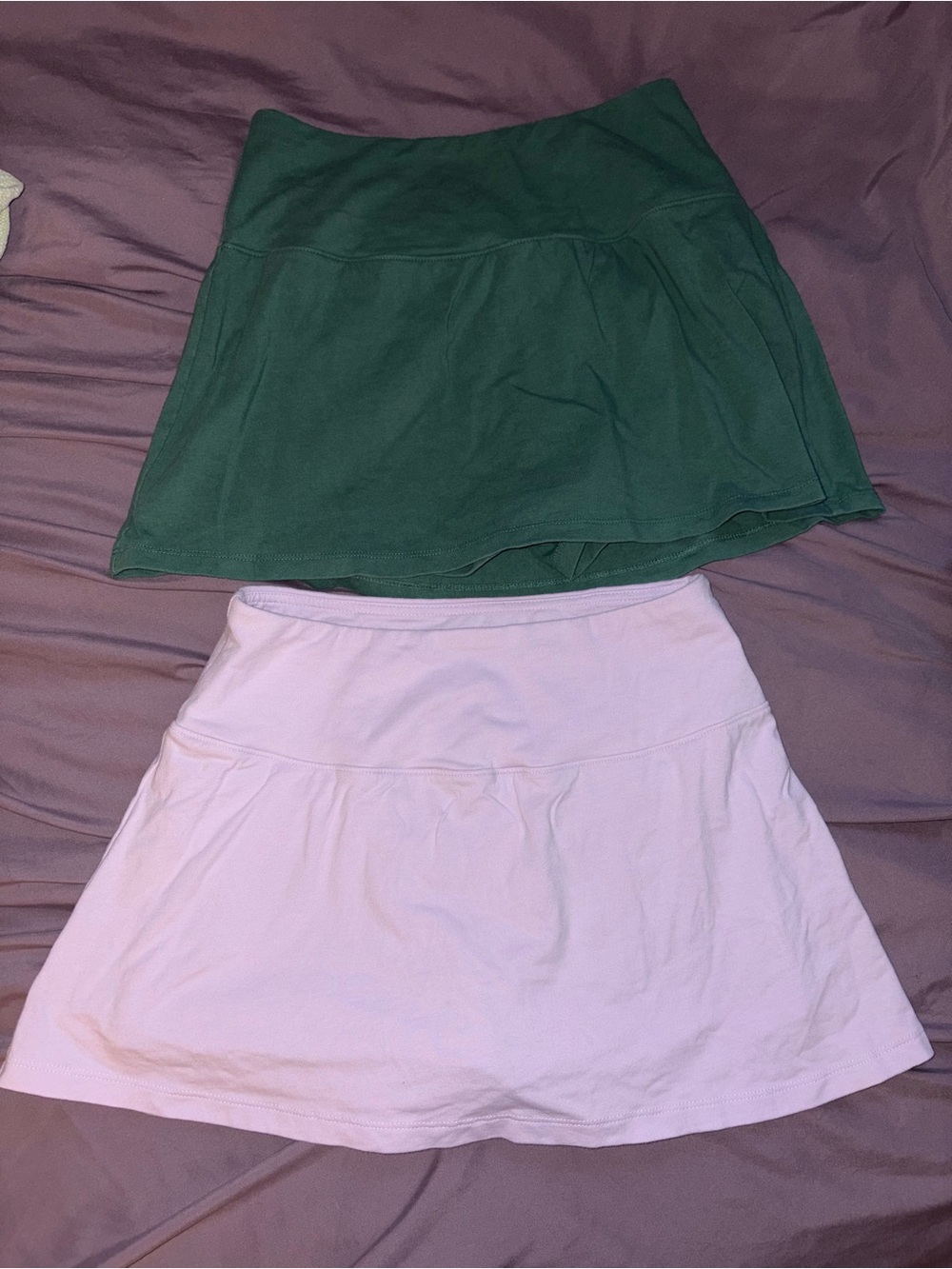 Women’s Green and Lilac wild fable cotton skorts bundle size Small